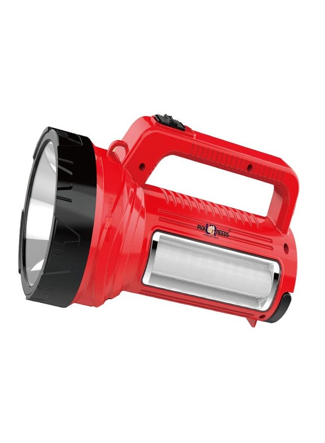 Pick Ur Needs Rechargeable Long Range Emergency Search Torch Light 100W with Side LED Tube - Image 1